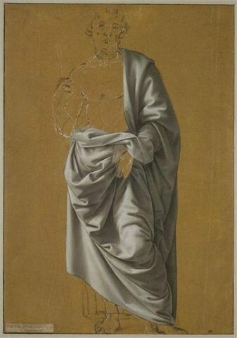 Etude de draperie pour la figure de saint Barthélemy, image 1/3
