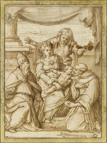 Vierge à l'Enfant avec saint Antoine de Padoue et saint Silvestre