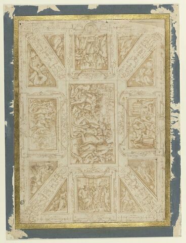 Etude de plafond pour la Sala di Cosimo il Vecchio au Palazzo Vecchio, image 1/2