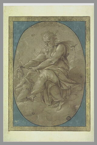 Saint Matthieu assis sur des nuages, image 1/1