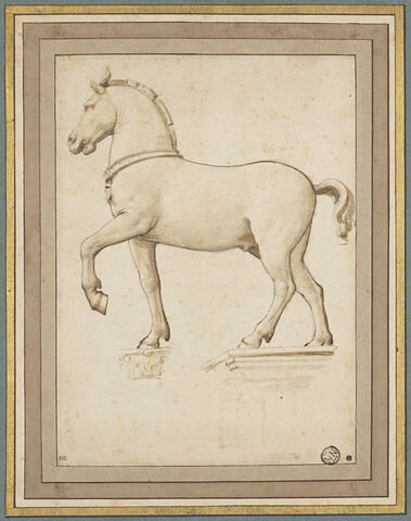 Etude d'après l'un des chevaux de la basilique Saint Marc, à Venise