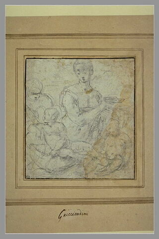 La Vierge, l'Enfant Jésus, saint Jean et sainte Anne, image 1/1