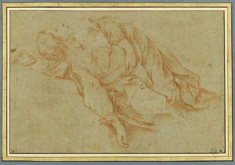 Femme allongée au sol, le bras droit pendant : sainte Agathe (?), image 4/4
