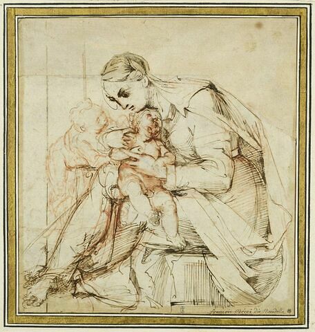 La Vierge tenant l'Enfant et le petit saint Jean