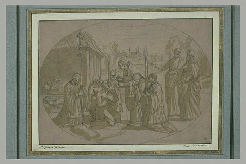 Saint Charles Borromée administrant le sacrement aux pestiférés, image 1/1