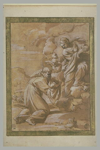 La Vierge confiant l'Enfant Jésus à saint François d'Assise, image 1/1