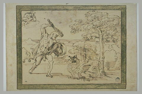 Hercule combattant le dragon du jardin des Hespérides