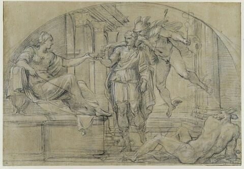 Ulysse et Mercure devant Circé