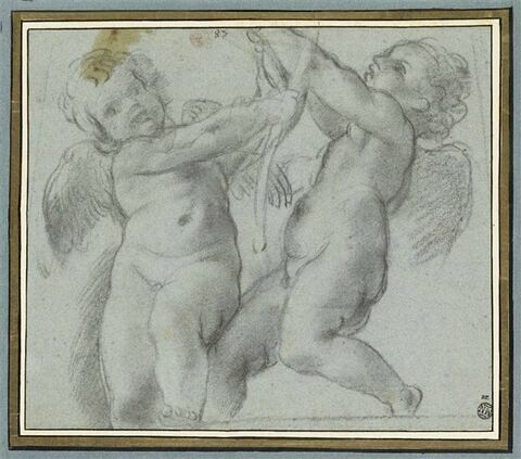 Deux putti se disputant une palme : Eros et Antéros, image 1/2
