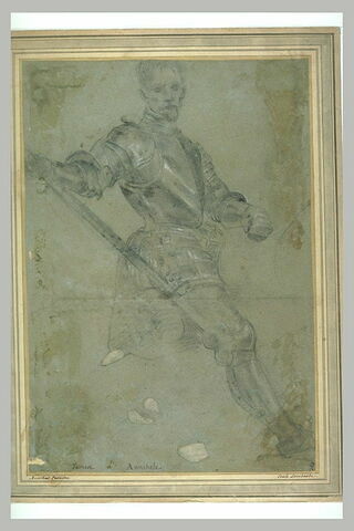 Etude pour un portrait équestre d'Alessandro Farnese, image 1/1
