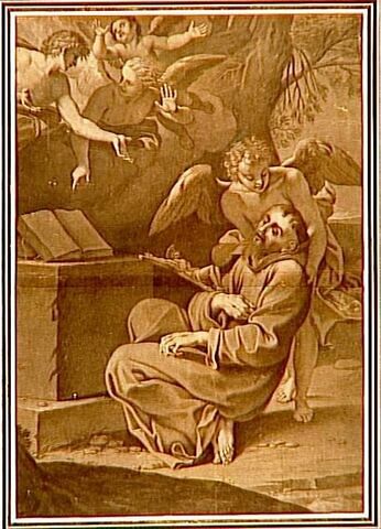Saint François d'Assise secouru par les anges, image 1/2