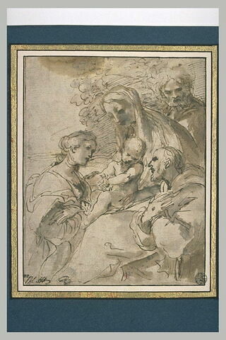 Sainte Famille avec saint François et sainte Catherine