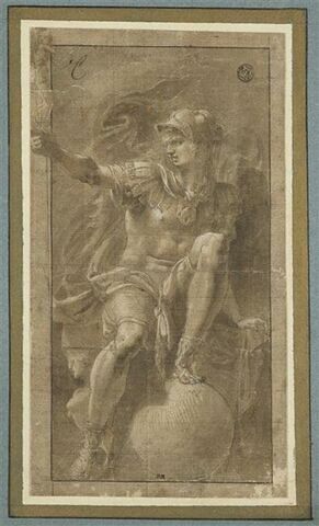 Guerrier vêtu à l'antique, le pied posé sur une sphère : Scipion (?), image 1/2