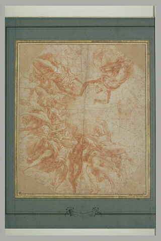 Anges dans les nuées tenant une cordelière avec un noeud de capucin, image 2/4