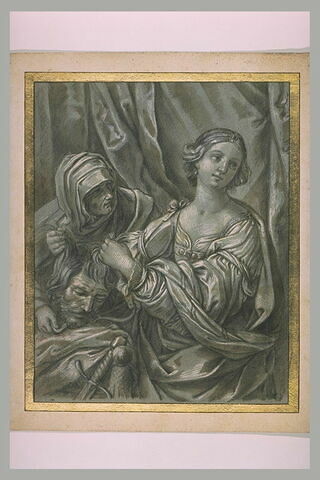Judith mettant la tête d'Holopherne dans le sac tenu par sa servante, image 2/2