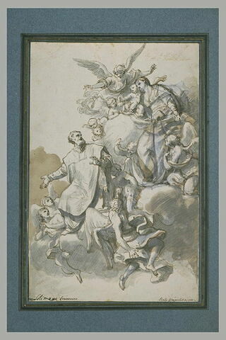 Saint Philippe de Néri devant la Vierge, image 1/1