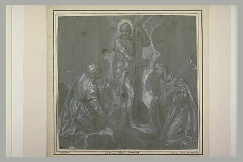 Le Christ apparait à saint Pierre et à saint Antoine de Padoue, image 1/1