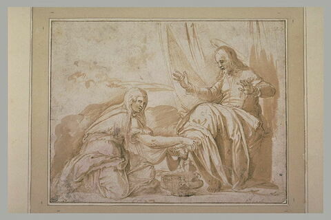Marie Madeleine lavant les pieds du Christ, image 2/2