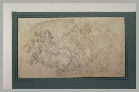 Apollon conduisant son char tiré par trois chevaux, image 2/2