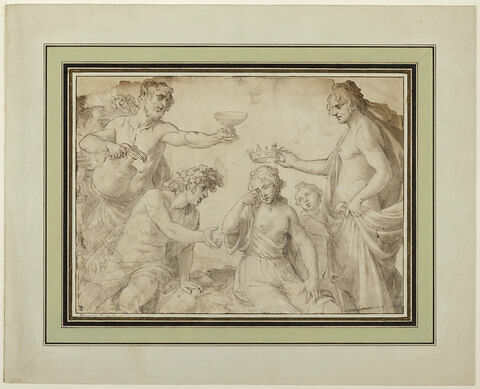 Ariane consolée par Dionysos, et couronnée, image 1/2
