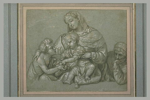 Sainte Elisabeth, la Vierge, l'Enfant Jésus jouant avec le jeune saint Jean, image 1/1