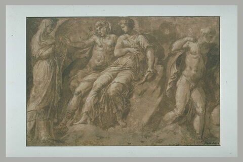 Latone se plaignant à Apollon et à Diane du mépris de Niobé ; Apollon, image 1/1