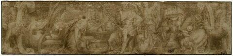 Frise : Chrysès offrant des vases et des présents à Agamemnon