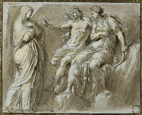 Latone se plaignant à Apollon et à Diane des mépris de Niobé, image 1/2