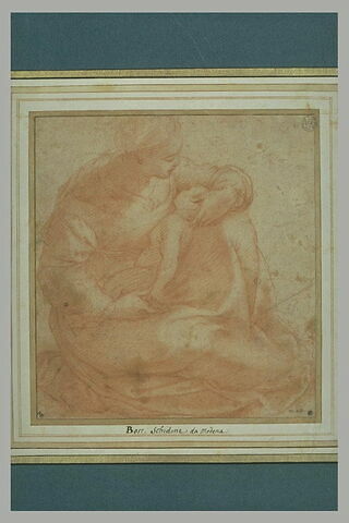 La Vierge avec l'Enfant couché sur ses genoux, image 3/3