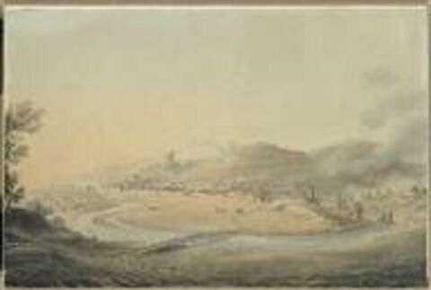 Vue des hauteurs de Saint-Michel le 19 avril 1796, image 1/1