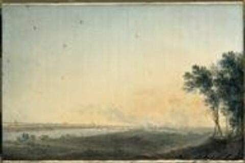 Vue du Pô, vis-à-vis la ville de Plaisance le 7 mai 1796, image 1/1