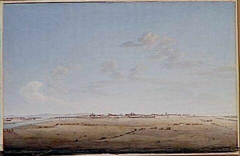 Vue de la ville et de la citadelle d'Alexandrie le 9 mai 1796, image 1/1