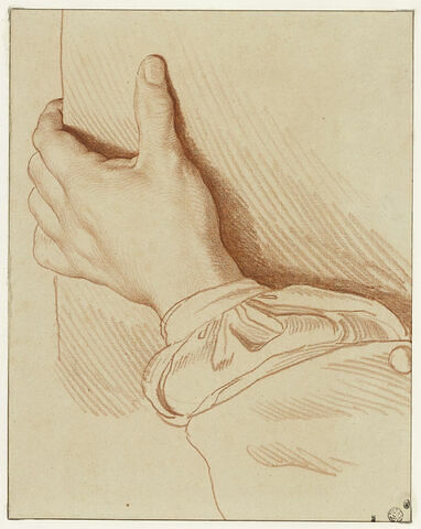 Etude d'une main s'appuyant sur un portefeuille, image 1/2