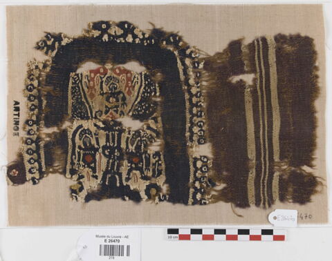 décor de textile ; fragment