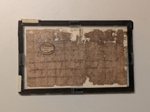 papyrus documentaire ; fragment