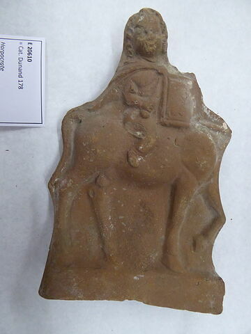 figurine d'Harpocrate cavalier ; figurine d'Harpocrate guerrier