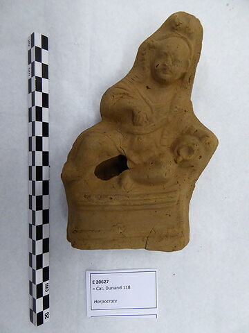 figurine d'Harpocrate phallique ; figurine d'Harpocrate au pot, image 1/1