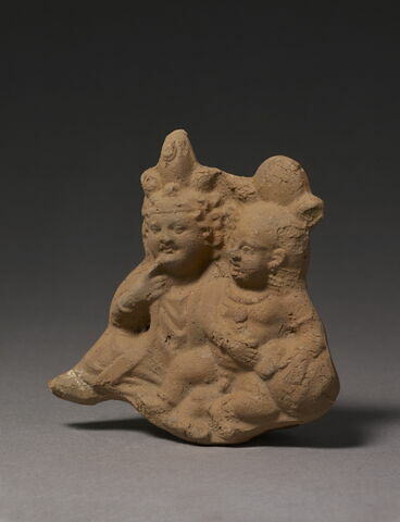 figurine d'Harpocrate au pot ; figurine d'Harpocrate double, image 3/3