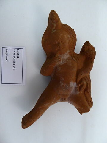 figurine d'Harpocrate cavalier ; figurine d'Harpocrate à la corne d'abondance