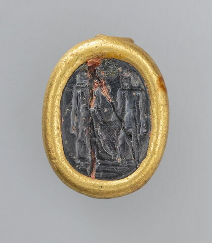 scarabée ; chaton de bague