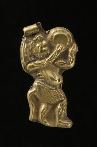 figurine de Bès au tambourin ; pendentif, image 1/2