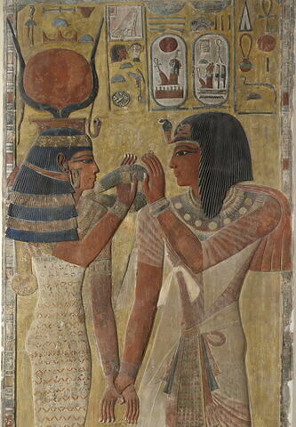 Relief de Séthi I et Hathor, image 8/9