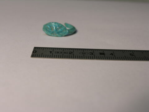 chevalière à chaton plat ; bague à chaton ovale, image 3/3