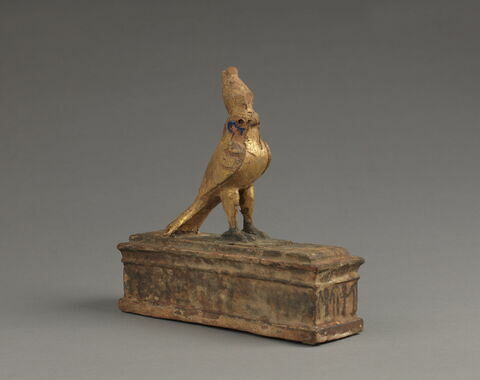 figurine ; sarcophage de faucon  ; momie de faucon