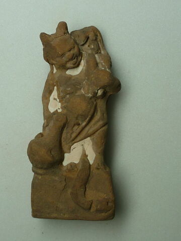 figurine d'Harpocrate phallique  ; figurine d'Harpocrate portant son image, image 1/1