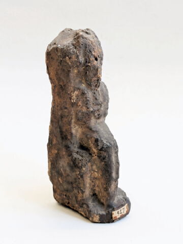 figurine d'Osiris à l'obélisque ; élément momifié