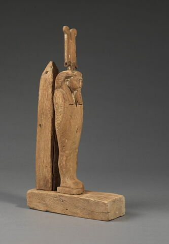 figurine d'Osiris à l'obélisque ; statue de Ptah-Sokar-Osiris