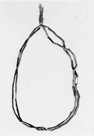 collier à pendentif ; collier à 2 rangs ; perle tubulaire, image 1/1