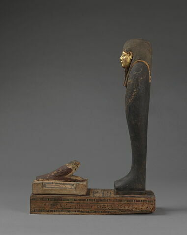 statue de Ptah-Sokar-Osiris ; figurine d'oiseau akhem, image 4/8