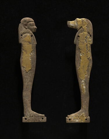 figurine de fils d'Horus ; plaquette, image 2/2